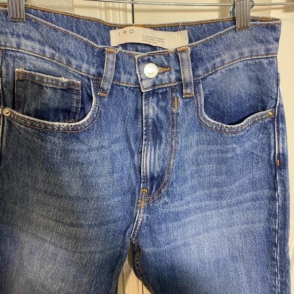 IRO SLATE HIGH WAIST JEANS IN COUNTRY MID BLUE - Picture 8 of 11